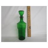 Green Glass Decanter