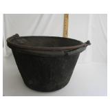 Hand Hammered Copper Bucket 17'R