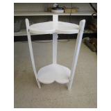 Wood Heart Design Display Table