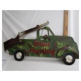 Gone Hunting Metal Sign