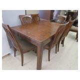 Farm Kitchen Table w/8 Chairs & Leaf