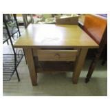 Solid Wood Amish Made End Table