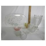 Vintage Glass,Trinket Boxes,Platters
