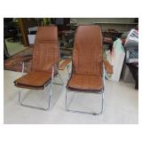 Vynal Made Fold Up Lounge Chairs
