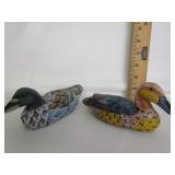 Handpainted Wood Decoy Ducks