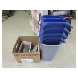 Waste Basket W 8 Side Baskets & Misc