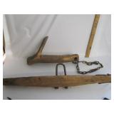 Vintage Single Tree + Chain on a Stick?