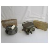 Liberty Ship Electric Box,Wire Wheel,Old Bricks
