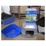 Pet Wirless Containment Sys,Hooded Litter Pan