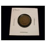 1900 Bronze Indian Cent