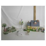 Snow Villiage Easter Rabbit Collection