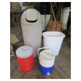 Trashcans And Coolers