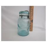 Antique Leotric Blue Mason Jar