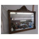 Antique Wood Framed Mirror