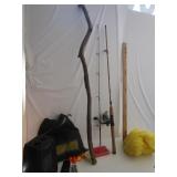 Genesis Fishing Pole w/Tackle,Ponchos
