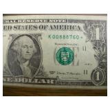 $1 2017 Star Note Ser# K00888760*