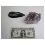 Amethyst Rock W/Ortho Fossil