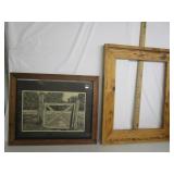 Print W/Wood Frame