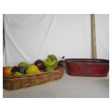 Baskets w/Artifical Fruit