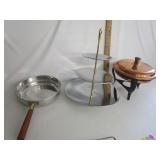 Vtg 3 Tier Server,Copper Pot