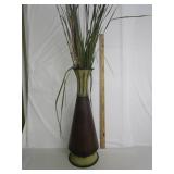 Metal Vase Home Decor WithArtificial Plants