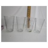 Vintage Ripple Beverage Glasses