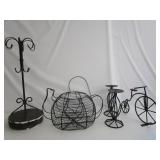 Wire Teapot,Candle Holders