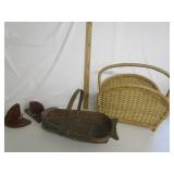 Wicker Magazine Holder,Fish Basket