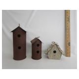 Metal Bird House Decor