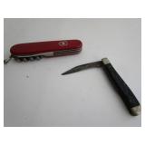 Swiss Pocket Knife W/Old Pocket Knife