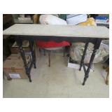 Antique Table W/Marble Top Not Attached