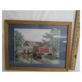 Framed Coca-Cola Print