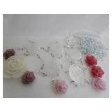 Glass Lamp Parts,Candle Flowers,Pebbles