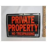 Private Property Sign Metal