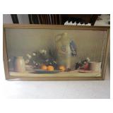 Litograph Picture Has Damge 27'x30'