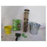 Bird Feeder,Tin Bucket,Wind Chime