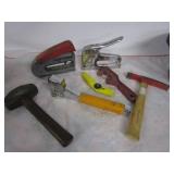 Assorted Tools,Pick Hammer,Staplers