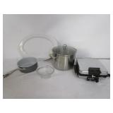 Waffle Iron,Lg Platter,Stock Pot