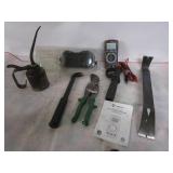 Oil Can,Pry Bar,Nail Puller,Welder Goggles