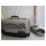 Small Pet Carrier W/Water Dispenser