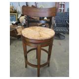 Wicker Seat Barstool