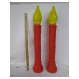 Christmas Candles Yard Art