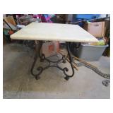Stone? Top Table Metal Base 30'x30'