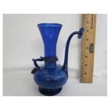 Brooklyn Museum Ewer 18th Century Blue Glass Mold