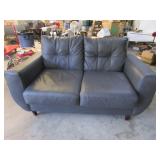 Pleather Love Seat 65'W