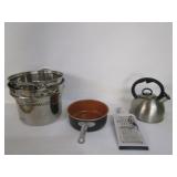 Kitchen Items,Colander,Copper Pot,Teapot