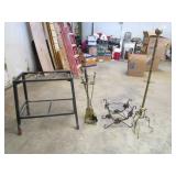 Fireplace Tool Set,Metal Table Base