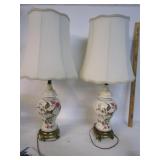 Ceramic And Brass Lamps
