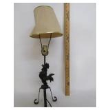 Metal Rooster Lamp,May Need New Cord
