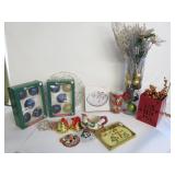 Christmas Decor,Mikasa,Glass Ornaments